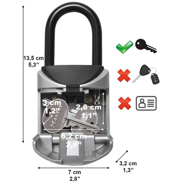 Coffre de rangement pour clés Masterlock RG-101364