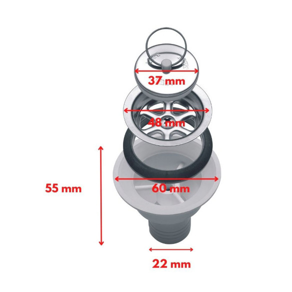 pour un tuyau de diamètre 25mm Smev RG-423383