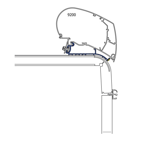 Adaptateur de stores Hymer 2013 Thule RG-483163