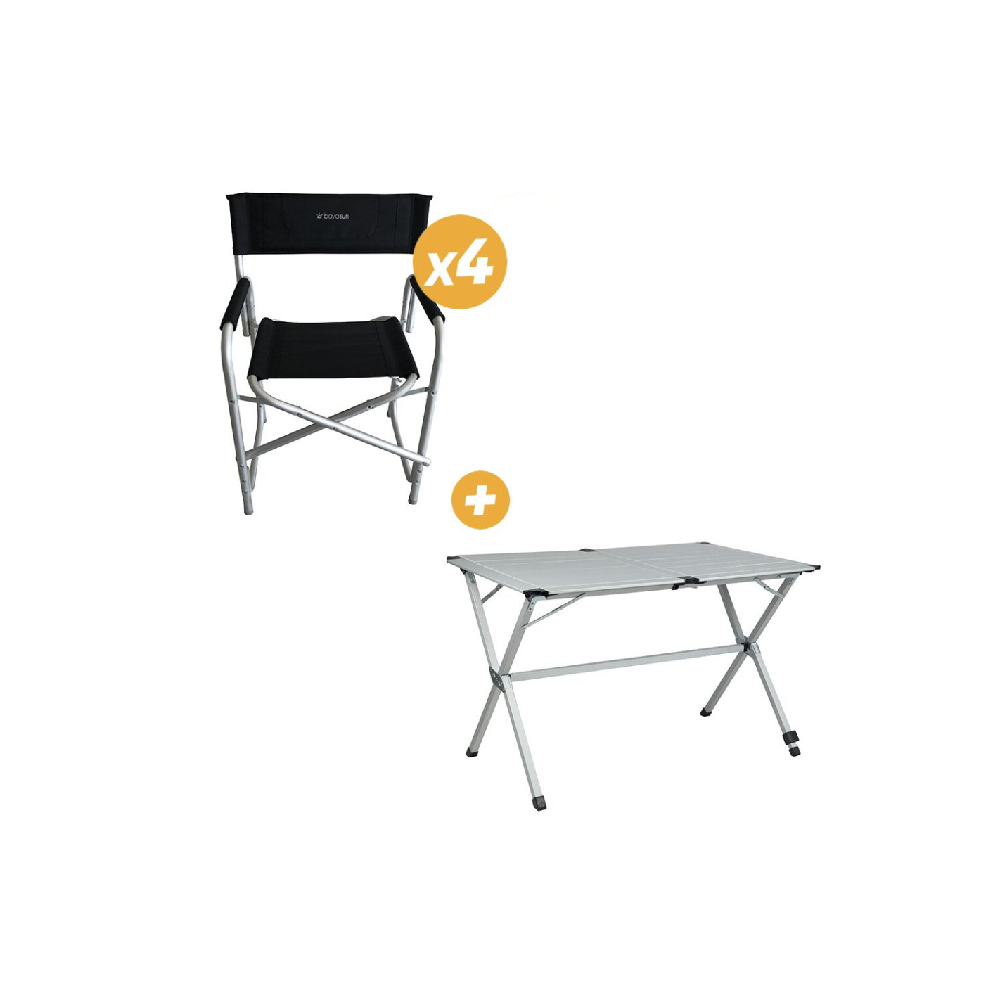 Coloris du fauteuil : Noir - Orange - 6 Baya Sun RG-BQLDQQ225