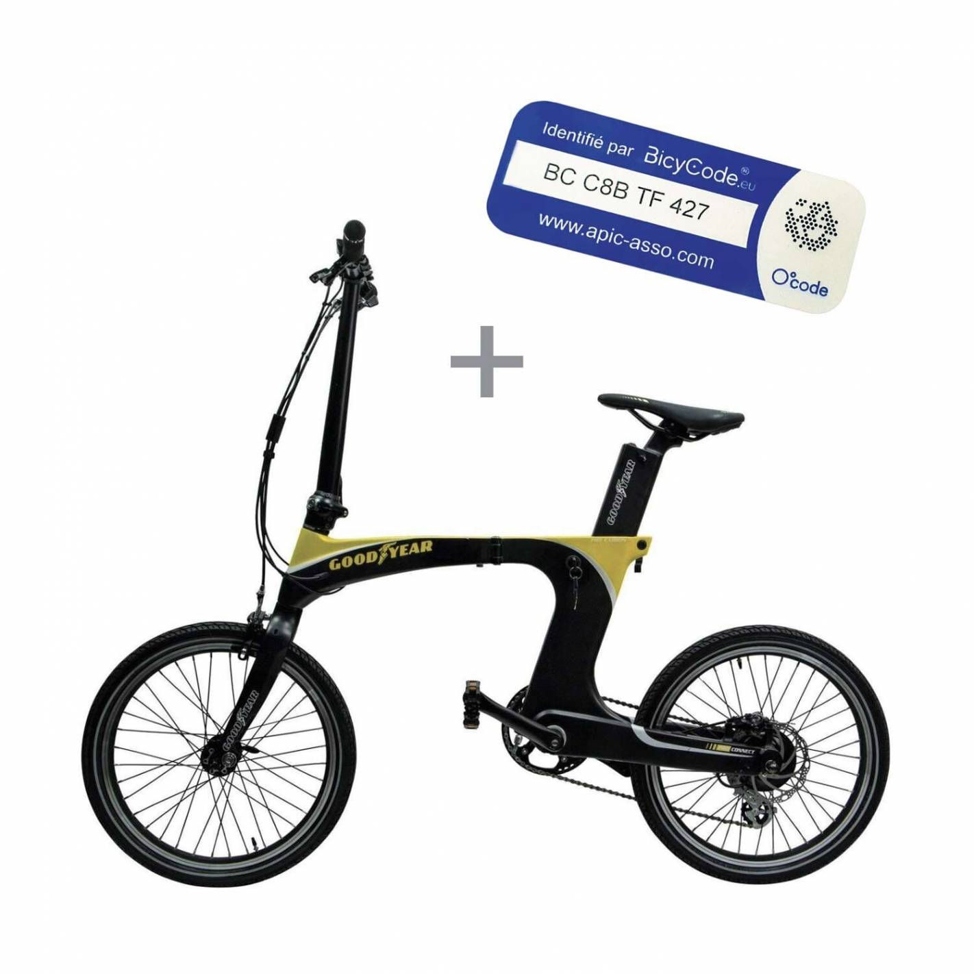 Vélo à assistance électrique en carbone pliant 20 pouces - Just4Camper Good  Year RG-5Q11011