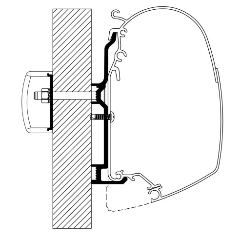 Adaptateur de stores Burstner Thule RG-482124