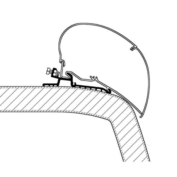 Adaptateur de stores Hymer SX Thule RG-481108