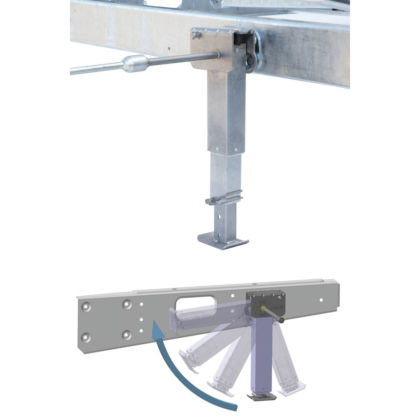 Stabilisateur et vérin pour camping-car ou caravane