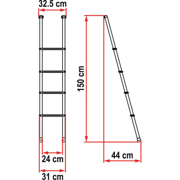 Modèle : 4B - 4 marches Fiamma RG-501481