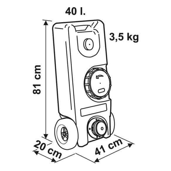 Roll-Tank 40 litres - eaux propres Fiamma RG-311831