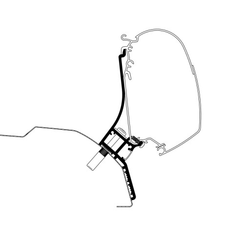 Adaptateur de stores Ducato H2 toit relevable Thule RG-484189