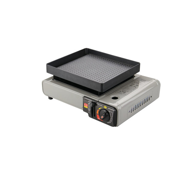 Grill pour réchaud à gaz portable avec 1 feu Roc line RG-215776