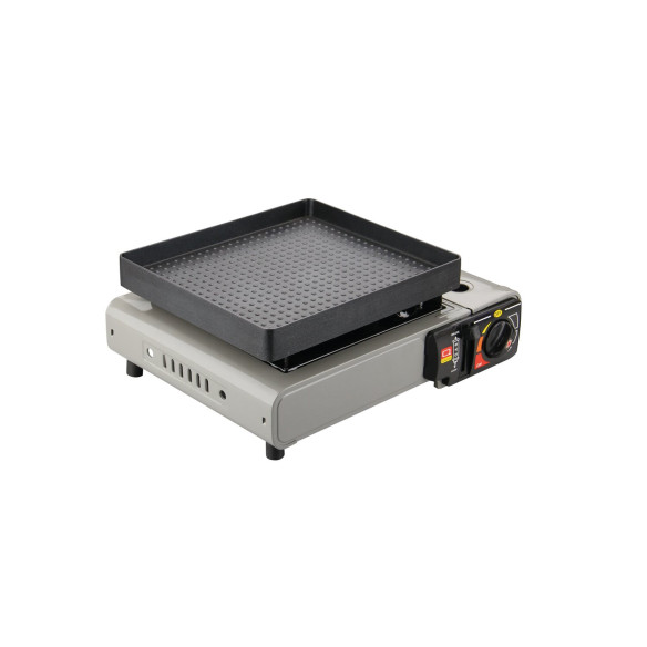 Grill pour réchaud à gaz portable avec 1 feu Roc line RG-215776