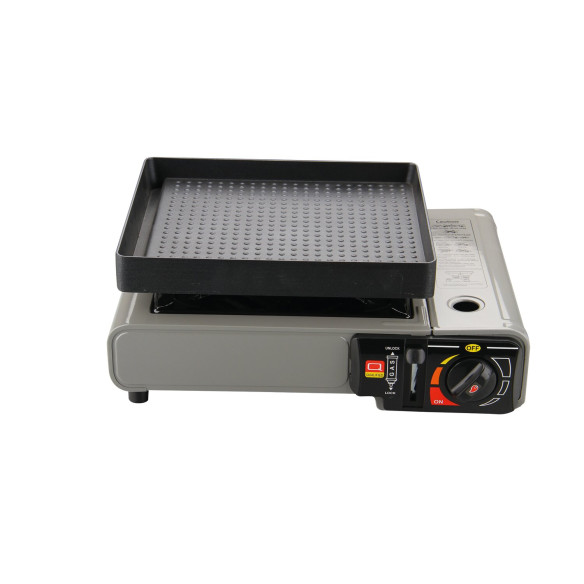 Grill pour réchaud à gaz portable avec 1 feu Roc line RG-215776
