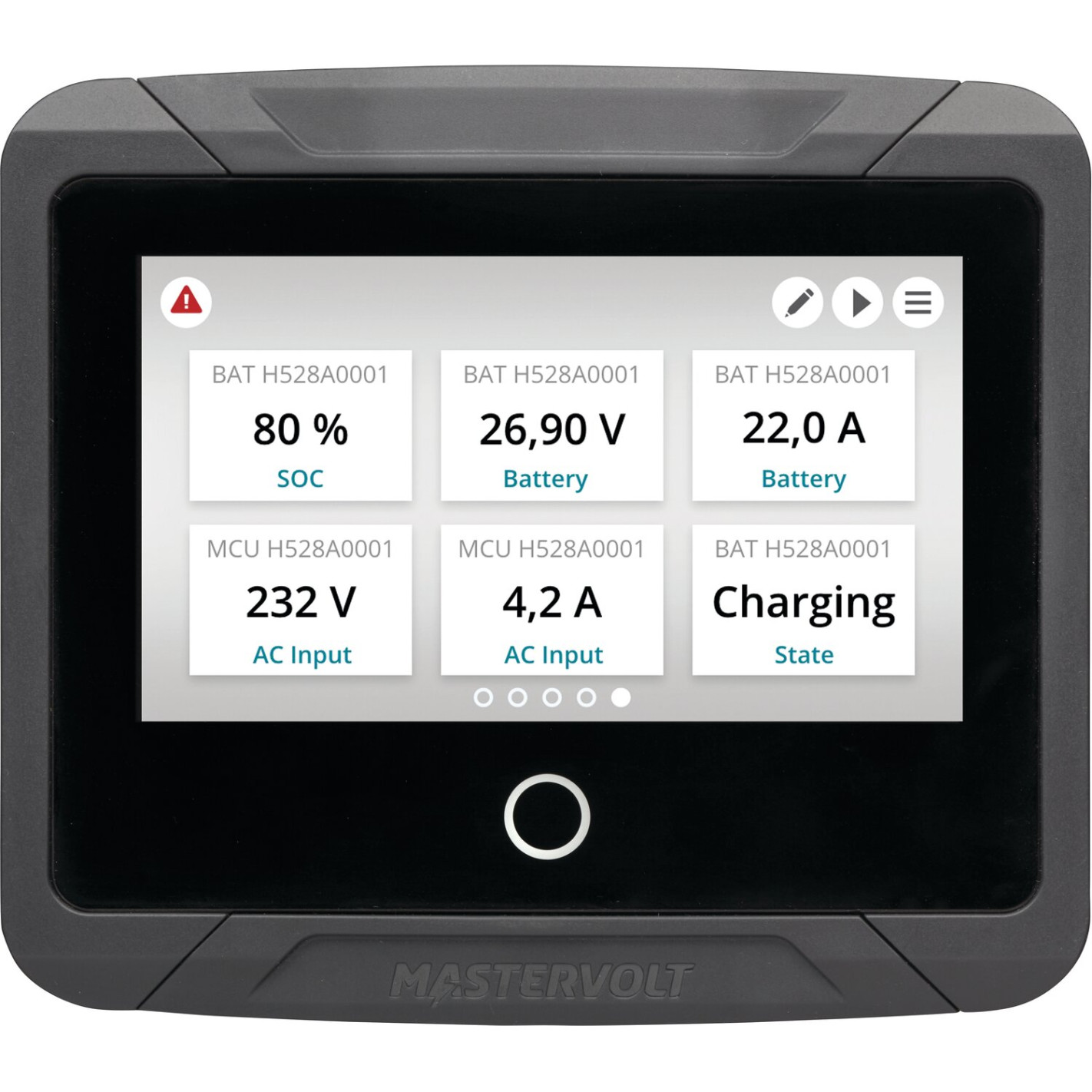 Ecran de contrôle EasyView 5 pour Mass Mastervolt RG-752784
