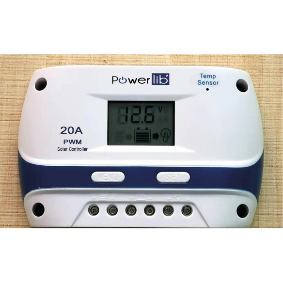 Régulateur solaire PWM 20A LCD Powerlib' RG-958119C