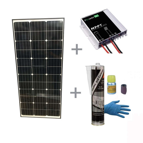 Pack Panneau solaire 150W + Régulateur solaire MPPT  RG-BQLDQQ04