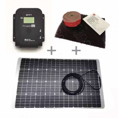 Pack Panneau solaire Semi-Flex PERC 100W + solaire +  RG-BQLDQQ16
