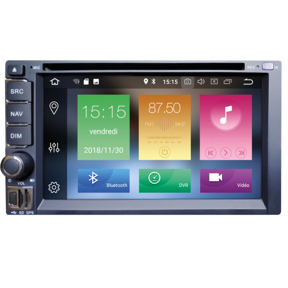 Station multimédia GPS 2DIN spécial camping-car Aguri RG-659381