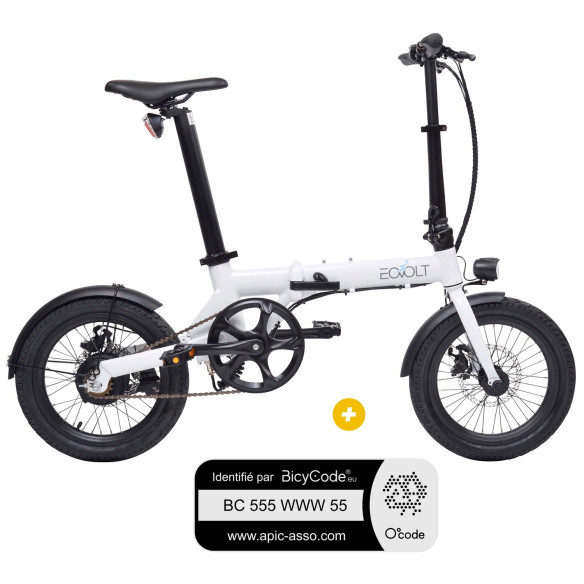 Vélo électrique pliant 16 pouces 6 4A CITY - Eovolt RG-BQLDQQ37