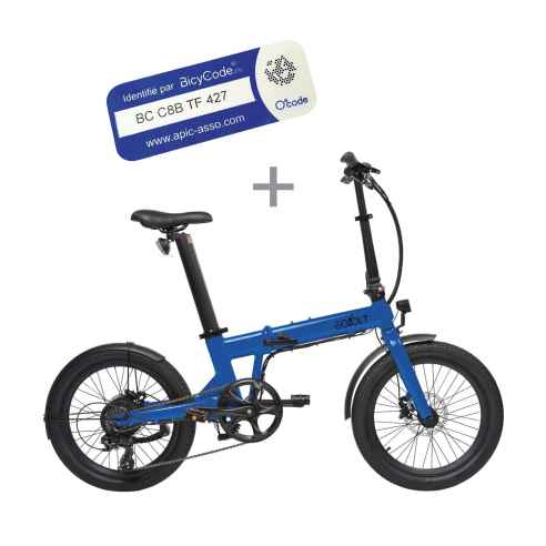 Vélo électrique pliant 20 pouces 14A CONFORT Eovolt RG-BQLDQQ97