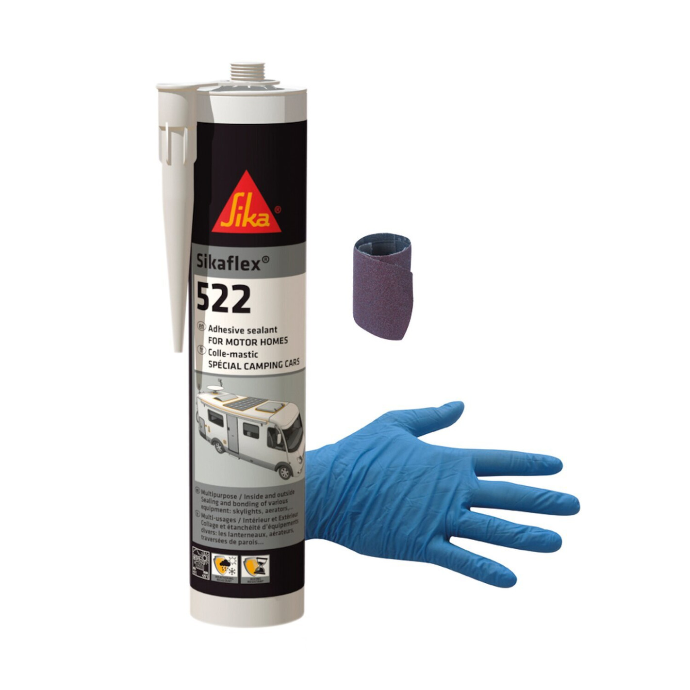 Sika - Sikaflex-522, Colle-mastic pour jointoiement de caravanes