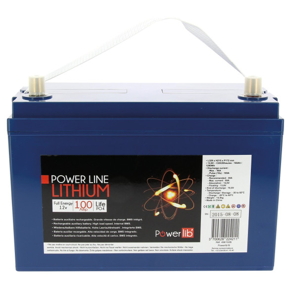 Batterie Lithium 100A spécial camping-car EquinOxe RG-052731C