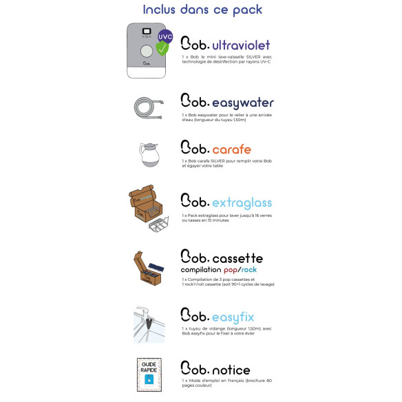 Mini lave-vaisselle Bob DANN TECH RG-621700