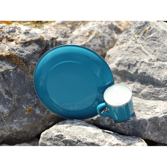 Lot de 2 mugs en acier émaillé Incasa RG-915573