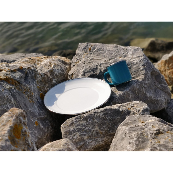 Lot de 2 mugs en acier émaillé Incasa RG-915573