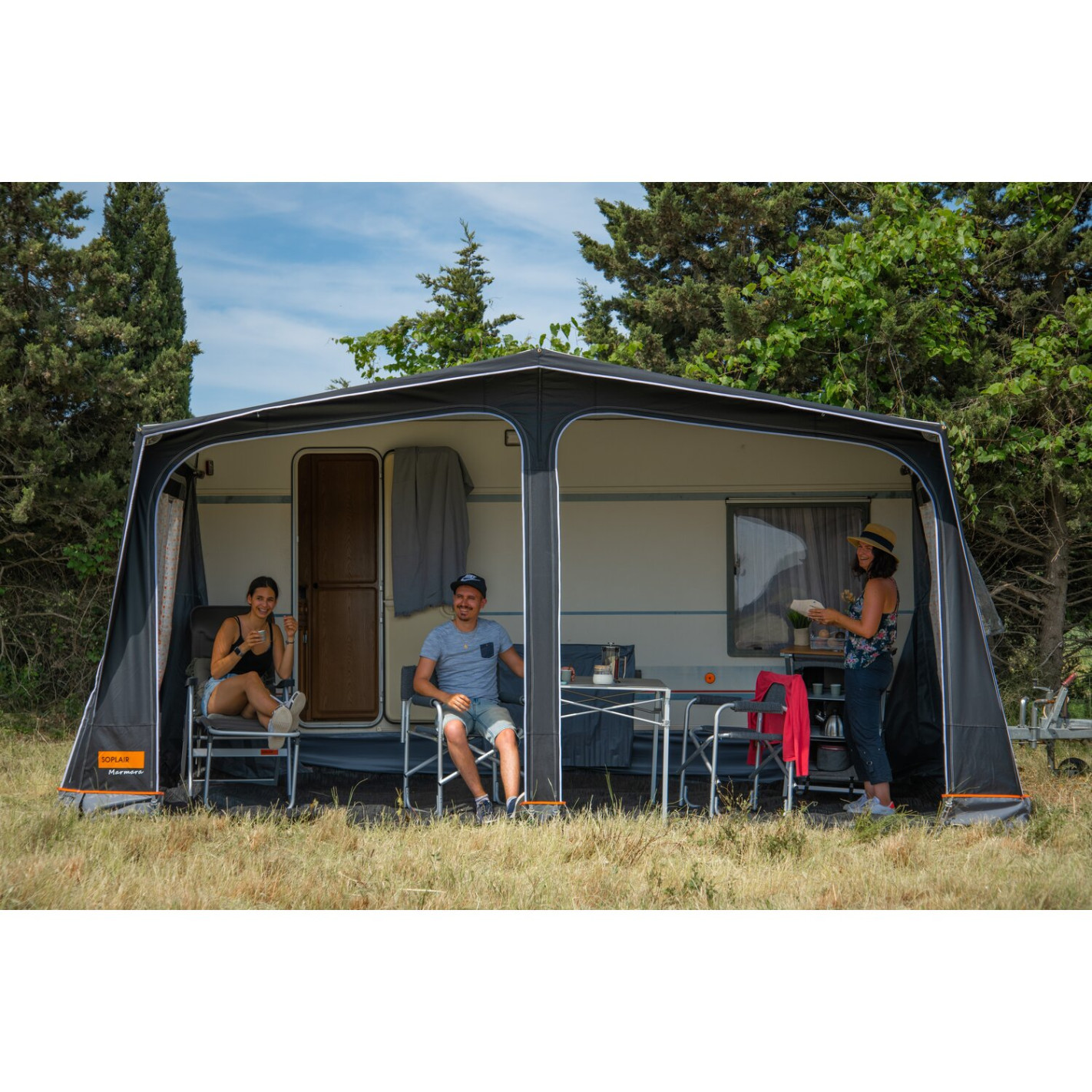 Auvent traditionnel Egée pour caravane - Just4Camper Soplair RG-1Q21841