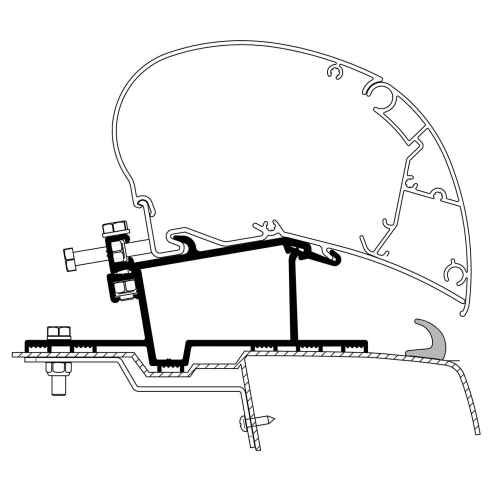 Adapatateur Master Movano stores Omnistor 6300/ Thule RG-482159