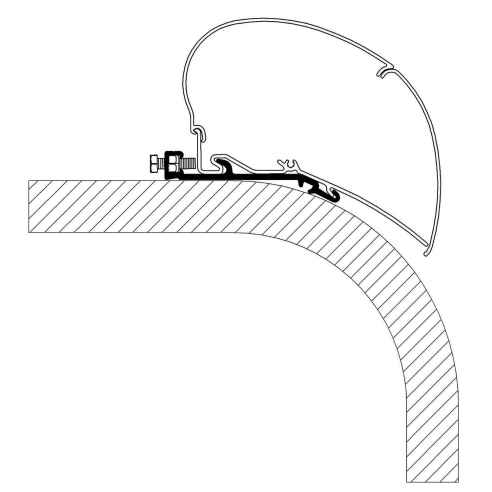 Adaptateur flat pour stores Omnistor 6300/9200 Thule RG-482184