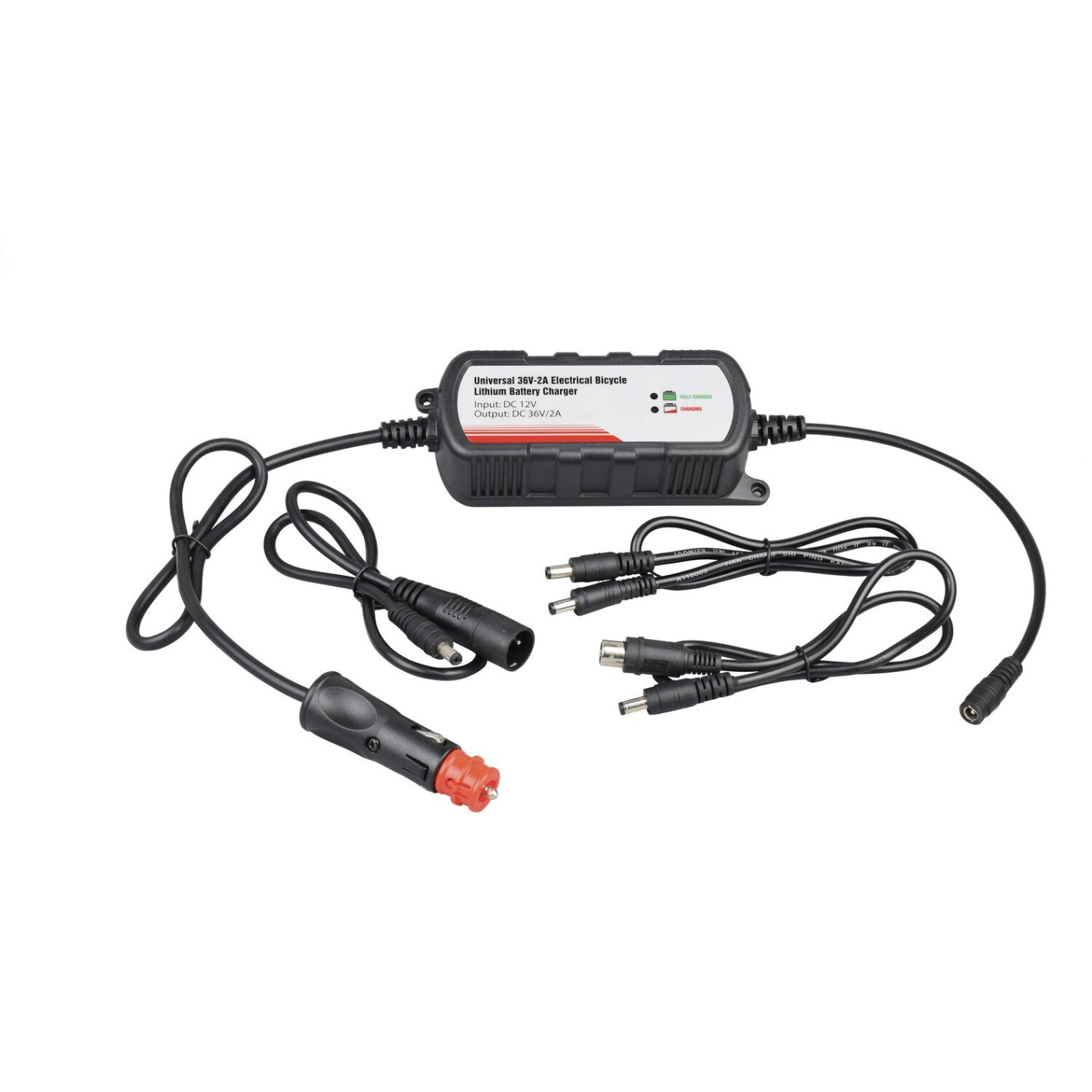 CHARGEUR DE VOITURE 12V ADAPTÉ AUX POWERPACKS AVEC 36 V, tension de fin de  charge 42V, courant de charge max., Chargeur E-BIKE, Batteries pour vélo  électrique, Batteries