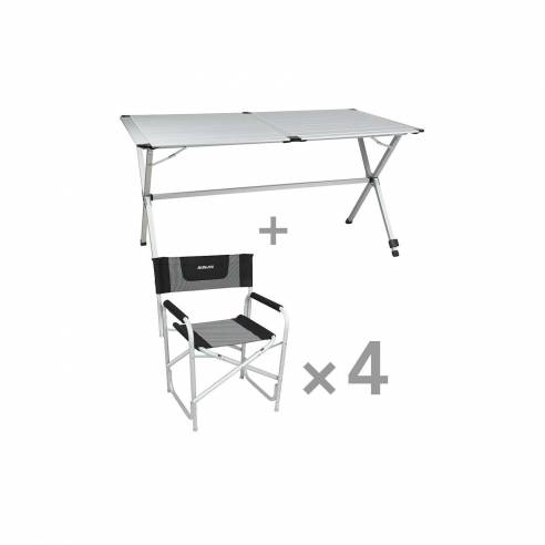 Pack Relax table et fauteuil camping 6 personnes  RG-BQLD387