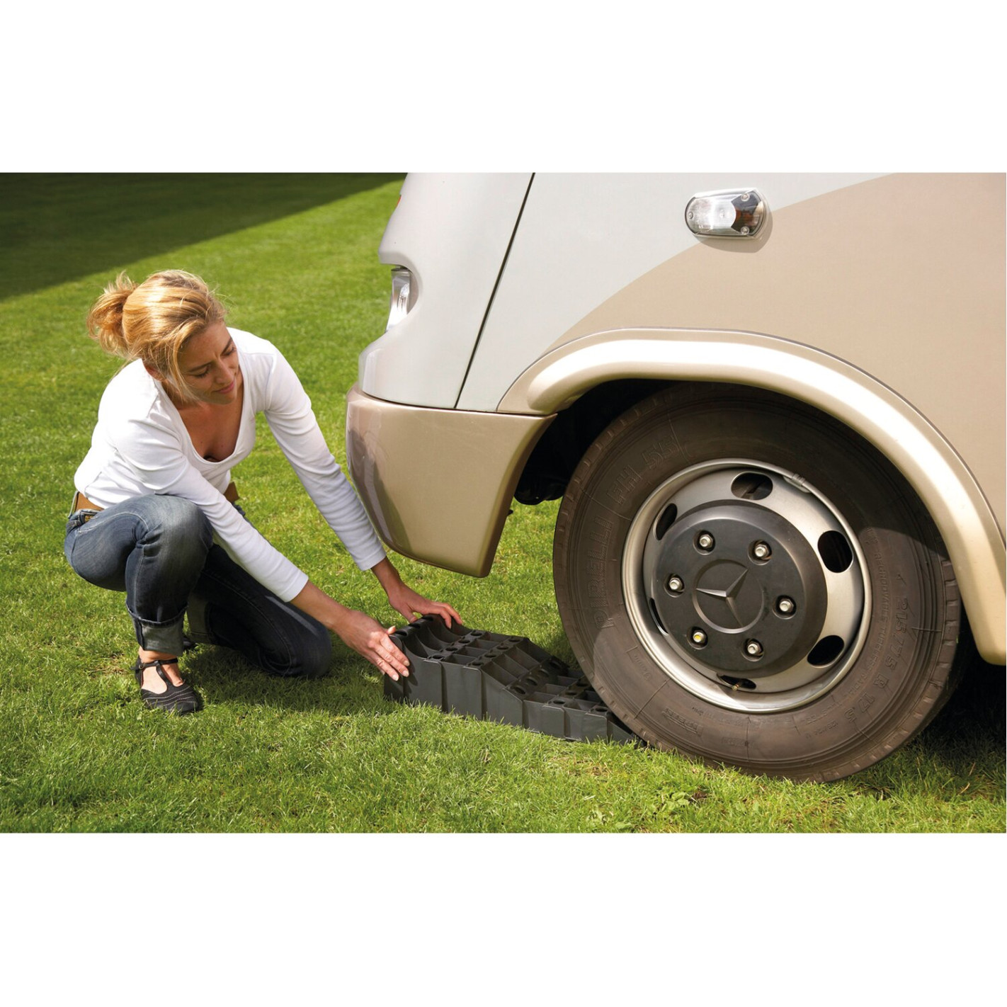 Stabilisation et calage - Housse pour jeu de cales pour camping-cars et  caravanes.