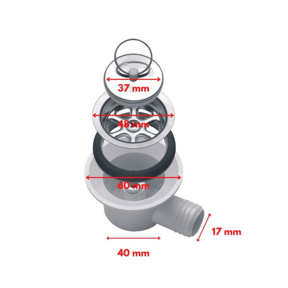 Modèle : pour tuyau 20 mm Smev RG-423373
