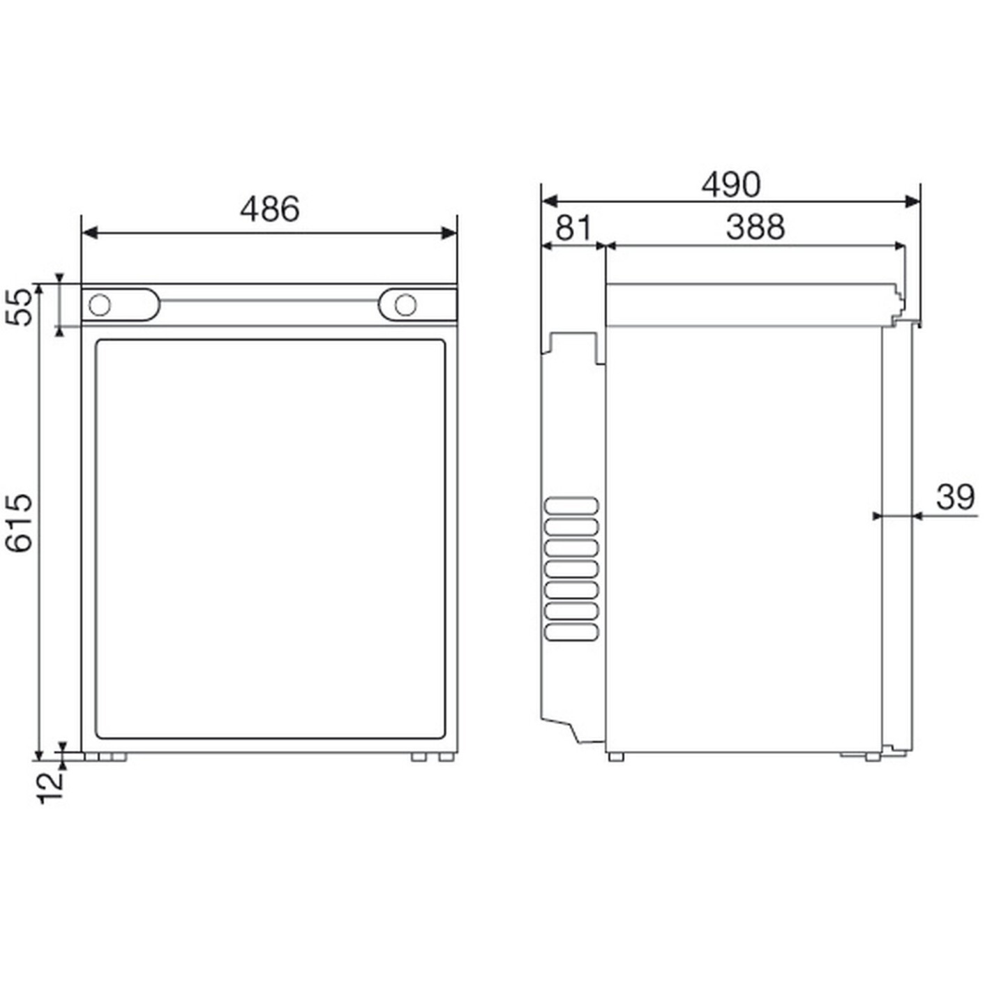 Frigo trimixte Combicool à absorption à poser - Just4Camper Dometic  RG-1Q11033