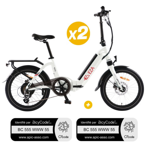 2 vélos à assistance électrique Confort Plus Eza RG-BQLD1297