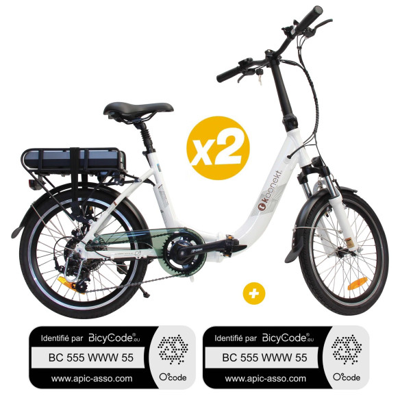 2 vélos à assistance électrique Confort Koonekt RG-BQLD1267