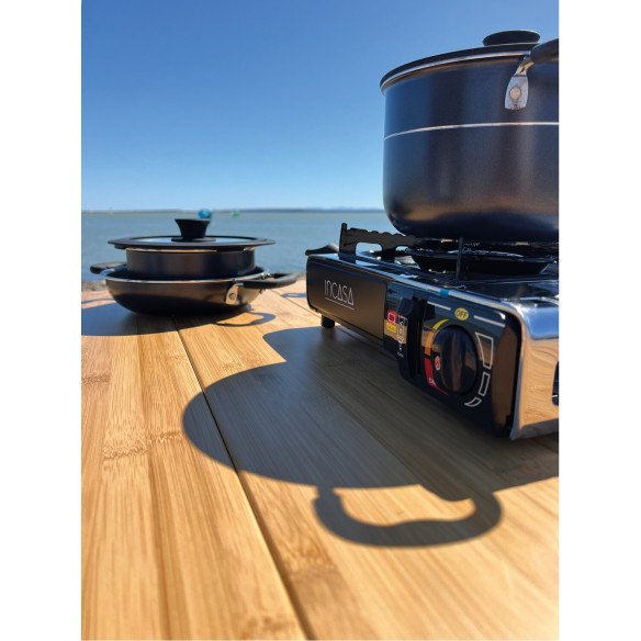 Réchaud à gaz portable avec 1 feu Incasa RG-215787