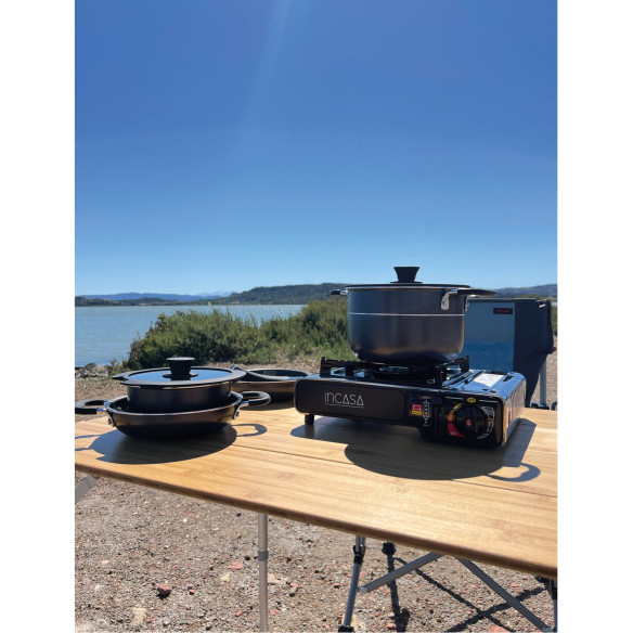 Réchaud à gaz portable avec 1 feu Incasa RG-215787