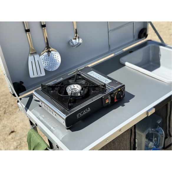 Réchaud à gaz portable avec 1 feu Incasa RG-215787