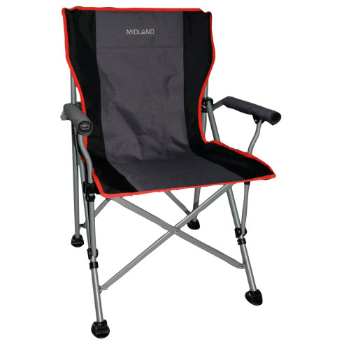 Chaise de camping pliante Easy Life Gris - Midland RG-071866