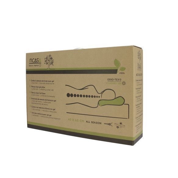 Oreiller fraîcheur à mémoire de forme Incasa RG-661312
