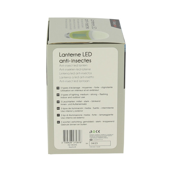 Lanterne LED anti-insectes Baya Sun RG-791406