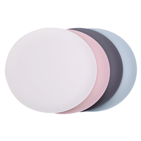 Lot de 4 assiettes plates Incasa RG-915536