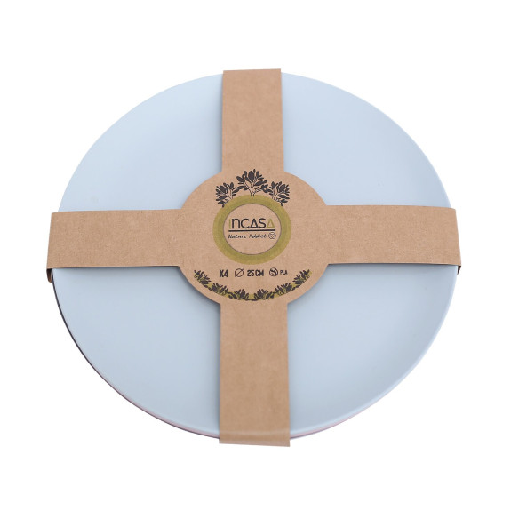 Lot de 4 assiettes plates Incasa RG-915536