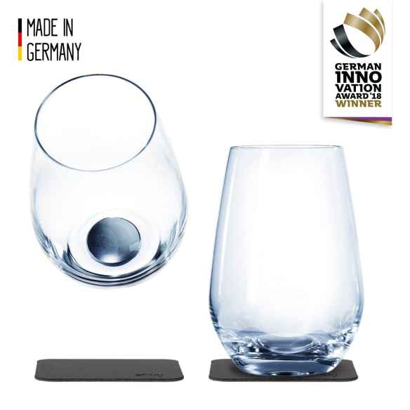 Lot de 2 verres en cristal magnétiques Silwy RG-918401