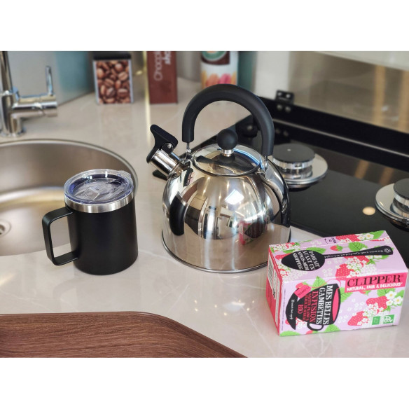 Bouilloire portable camping en acier inoxydable Incasa RG-912795