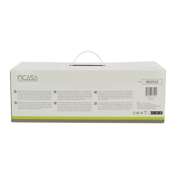 Oreiller à mémoire de forme 60 x 60 Incasa RG-661322