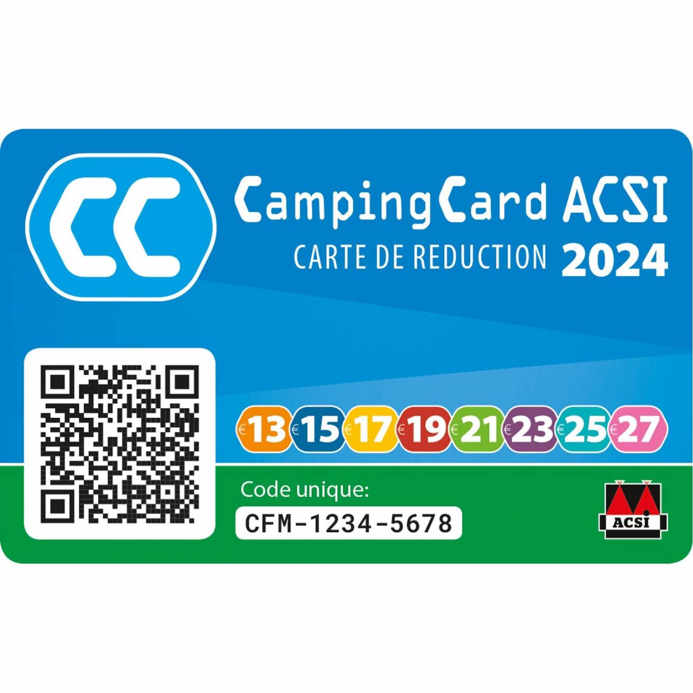 La CampingCard ACSI 2024 est en vente : le camping pas cher en