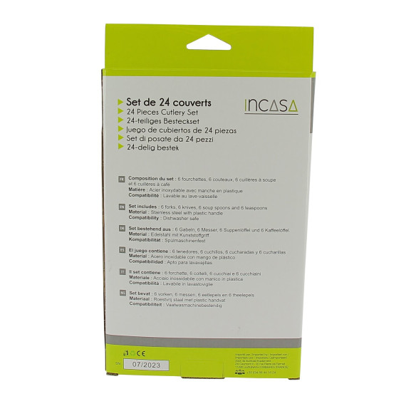 Set de 24 couverts de camping Incasa RG-915507