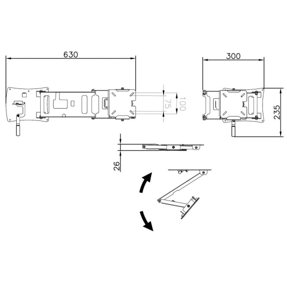 Modèle : mural articulé Taille L CTA RG-865351